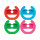 Akcesoria do konsol ONIVERSE Zestaw 2 in 1 Kierownice Racing Wheels i gra Smurfs Kart
